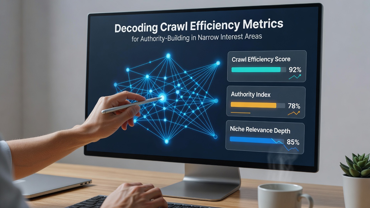 Decoding Crawl Efficiency Metrics for Authority-Building in Narrow Interest Areas