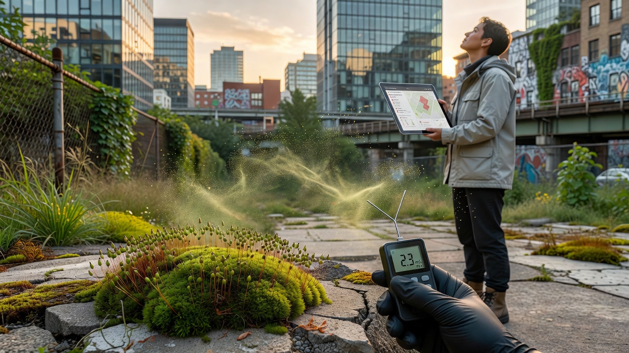 Tracking Moss Spore Dispersal Mechanisms Across Fragmented Urban Green Spaces